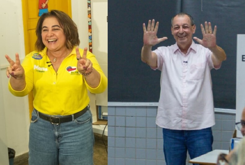 Omar Aziz e Maria do Carmo estão confirmados no segundo turno da disputa pelo Governo do Amazonas Foto Divulgação